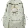 Mochila Escolar Série Estrelada Tingida com Névoa Sonhadora Estilo Coreano Transparente e Translúcida para Meninas do Ensino Fundamental II e Médio para Aula e Passeios Mochila Pequena