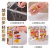 Freidora de aire vertical con parrilla redonda colgante de acero inoxidable, universal, para kebab, cocina, horno doméstico, accesorios al por mayor