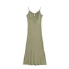 Vestido Azul Bodycon Estilo Francés para Mujer, Nuevo Modelo Verano 2026, Elegante Vestido Largo de Cola de Pez Adelgazante de Alta Gama que Ceñe la Cintura