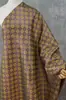 Tejido jacquard con patrón de diamantes tipo brocado Song estilo chino para cheongsam retro, chaleco, Hanfu y caja de joyería
