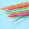 Venta Directa de Fábrica Agujas de Tejer de Cristal de una Sola Punta, Agujas de Tejer Acrílicas de Colores, Herramientas de Tejer para Bufandas y Suéteres Hechas a Mano, Agujas de Tejer