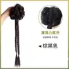 Trenzas de peluca para mujer, nuevo peinado trenzado estilo chino, moño de pinza de garra retro estilo antiguo Hanfu, trenzas largas retorcidas naturales, trenzas de boxeo