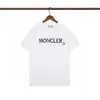 Minha Marca Trendy T-Shirt de Manga Curta Gola Redonda Bordado Gráfico Frontal Unissex Masculina Meia-Manga Verão [Corte Solto]