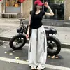 Pantalones Deportivos Rayados de Verano Finos con Bordado de Letras Secado Rápido 2026 Nuevo Cintura Alta Adelgazantes Moda Callejera Americana