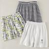 Pantalones cortos finos para niños, 3 piezas, de algodón flameado, transpirables, para el hogar, de verano, nuevos