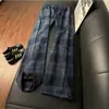 Pantalones de chándal a cuadros tie-dye estilo fragancia vintage para hombre, otoño, holgados, casuales, a cuadros, pantalones deportivos americanos