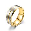 Anillo de titanio caliente personalizado para niños europeos y americanos de primavera, decoración de metal, superficie ancha esmerilada, anillo que no se decolora, venta al por mayor