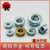 Tampa de flange americana 8#-32 aço carbono flangeado porca de flange antiderrapante com porca de apoio porca sextavada de segurança galvanizada