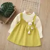 Suéter Feminino com Saia de Veludo Outono e Inverno 2025 Réveillon Laço Saia de Natal Roupa Infantil Vestido de Menininha