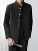 Nuevo Traje Estilo Chino Zhongshan Chaqueta Abotonada para Hombre Casual Atractivo Primavera y Otoño Estilo Chino Cuello Alto Blazer Moderno