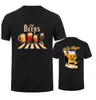 [Código Europeu Transfronteiriço] Camiseta Gola Redonda 100% Algodão 180g Estampa de Carro e Cerveja--Personalizado