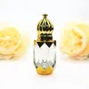 Botella de Aceite Esencial Electrochapada, Botella Vacía, Botella de Vidrio con Rodillo de Alta Gama, Botella de Muestra de Líquido Cosmético Esencial de 3ml 6ml