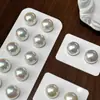 Branco Australiano Prêmio Artificial Top Branco Australiano Luz Fria Brincos de Pérola de Água Salgada Brincos Elegantes Femininos Joia para Furo na Orelha