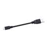 Cabo de extensão de dados e carregamento USB V8 para celular preto moldável, mangueira USB, laptop Android