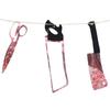Colgante de flor de Halloween con forma de daga, tijeras, hilo de sangre, bandera, barra, KTV, accesorios de diseño, venta al por mayor