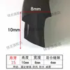 Tira de sellado a prueba de polvo para puertas y ventanas en forma de torre Relleno de huecos para ventanas de aleación de aluminio en forma de media luna Tira de sellado en forma de media torre