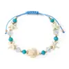 Conjunto de Pulseiras Combinadas de Conchas Estilo Boêmio Europeu e Americano, Conjunto de Pulseiras Versátil de Conchas Estrela-do-Mar e Contas de Argila Macia para Mulheres