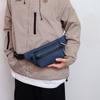Bolsa de Cintura Masculina Estilo Coreano Portátil Moderna Casual Bolsa de Peito Esportes ao Ar Livre Bolsa Transversal Grande Capacidade Impermeável Bolsa para Celular