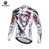 Ropa de Ciclismo Xingheng Otoño Patrón Sombra Hombres Nueva Ropa y Pantalones de Ciclismo Transpirables Ropa de Ciclismo Estampada Top Largo
