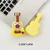 Accesorios de Resina DIY Pegamento de Crema Llavero Pasador Casero Funda de Teléfono Calcomanía para Vaso de Agua Flor Colorida Guitarra