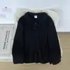 Camiseta de Manga Larga de Color Sólido con Textura de Primavera para Hombre, Estilo Casual Holgado Retro Relajado, Top Versátil de Moda