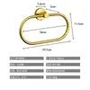Anillo Redondo para Toalla de Acero Inoxidable Transfronterizo Baño Baño Anillo Redondo Ovalado Negro para Toalla Colgante
