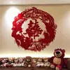Adesivos Especiais Grandes de Dragão e Fênix com Palavras Felizes para Adereços de Fotos de Casamento para o Quarto da Noiva, Sala de Estar, Decoração de Parede de Fundo do Quarto