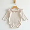 Enterizo Dulce y Elegante con Lazo para Niñas, Ropa para Bebé Niña, Traje Triangular para Gateo de Bebé, Mameluco Suave y Cómodo
