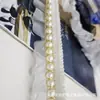 Babados de Chiffon de Fada com Acabamento de Renda de Pérola, Acessórios Decorativos DIY para Vestidos de Noiva, Hanfu e Saias Lolita