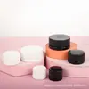 5G7G9G Porcelana Branca Porcelana Preta Vidro Creme para Olhos Quadrado Creme para Olhos Redondo Tampa de Rosca Pressora Violeta Frasco de Creme de Óleo de Cânhamo Quadrado
