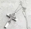 Corrente de Suéter Y2K Punk Dark Cruz Subcultura Retrô Gargantilha Gótica Freira Lolita Acessórios Colar