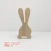Enfeites de Coelho de Madeira para Páscoa Espessados Criativos Festivos Novos Artesanato Decorativo em Forma de Coelho Mesa de Centro Mesa Estoque Disponível