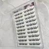 Pestañas Yingmeijia Pegamento Perezoso Sin Pegamento Diez Filas Azul Verano Lágrimas Pestañas Postizas Fragancia a Sal Marina Individuales Rizadas Pestañas Postizas