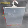 Fabricantes producen bolsa para colgar ropa de EPP gancho transparente bolsa de plástico bolsa de embalaje de plástico libre de polvo para EPP bolsa con botón