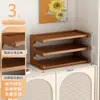 Estante de Almacenamiento Portavasos de Mesa, Estante Estrecho Pequeño para Tazas de Té de Encimera de Mesa de Comedor, Portavasos de Doble Capa, Estante de Almacenamiento para Juego de Té de Escritorio