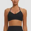 Europa Transfronterizo Sujetador Deportivo Halter de Yoga Cepillado Espalda Hermosa Antishock Correr Deportes Fitness Secado Rápido Sujetador Ropa de Yoga Mujer