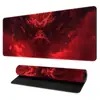 Alfombrilla de ratón para juegos grande y larga para PC, con borde grueso con bloqueo de borde, para ratón de computadora