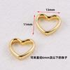 Anillo Hexagonal de Cobre Electrochapado en Oro Real de 18K con Doble Agujero, Anillo con Cuentas, Pulsera, Collar, Anillo con Cuentas, Joyería DIY Hecha a Mano