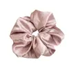 Anel de Cabelo de Cetim Liso Colorido Elegante para Cabelo Tipo Intestino Grande Feminino Elástico Alto Corda de Cabelo para Rabo de Cavalo Acessórios de Cabelo Novo Estilo 2025 Sem Danificar o Cabelo