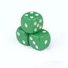 Dados al por mayor, Acrílico sólido de colores, Accesorios multiusos para entretenimiento y juegos de enseñanza, Dados de 16 mm con esquinas redondeadas