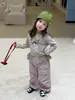 Camiseta de Manga Larga con Estampado Divertido de Niña MaiyoYo, Falso Dos Piezas con Dobladillo Fruncido, Camiseta Base de Otoño para Niñas Pequeñas