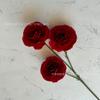 Loto Artificial de 3 Cabezas Flores Falsas de Peonía para Arreglos Florales de Boda, Decoraciones para Salón de Bodas, Adornos para Hotel en Stock