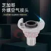 Acero Inoxidable Americano Chicago Tornillo Exterior Cuerno Acero al Carbono Garra Junta de Tubería de Aire NPT