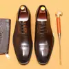 Preventa, no disponibleZapatos de Piel para Hombre, Piel Genuina, Formales de Negocios, Oxford de Tres Ojillos, Capa Superior de Piel de Vaca, Zapatos de Estilo Británico