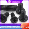 Aço Inoxidável 304 Aço Carbono Bm Zincado Preto Cabeça Redonda Cava Cruz Parafuso de Máquina Arame Cabeça Panela Larga Parafuso de Máquina Cruzado Fábrica M2/M3