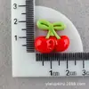 Acessórios de Resina Maçã, Fivelas Brilhantes para Sapatos, Acessórios de Frutas Morango, Materiais DIY Cereja, Capa de Celular com Cola Creme
