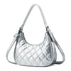 Bolso de Hombro Único Estilo Coreano Bolso de Axila Color Sólido Bolso de Media Luna 2026 Verano Nuevo Bolso de Mujer de Moda Personalidad Estética Bolso de Mano