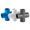Conectores de Codo en T de PVC para Tubería de Agua Planos de Cuatro Vías 20 25 32 40 50 63 75 90 Cruz de Plástico 110 Accesorios