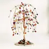 Pedrisco de cristal natural grande salgueiro chorão pedra original artesanato requintado presente decoração de casa e escritório spot de fábrica