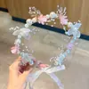 Diadema de Guirnalda de Flores de Princesa, Diadema Estilo Bosque, Accesorio para el Cabello de Flores, Diadema de Cinta de Hada, Flor para el Cabello de Niña, Nuevo Modelo 2026